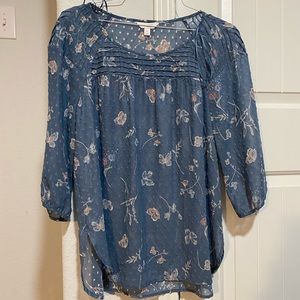 Lauren Conrad Blue Blouse
